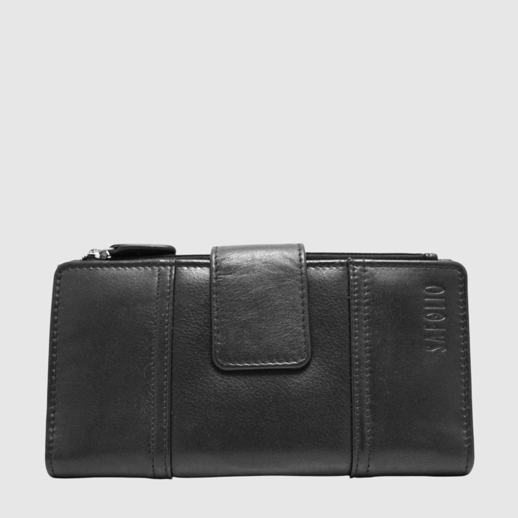 Portefeuille long en cuir RFID - Safolio