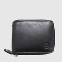 RFID leather wallet with zip closure and coin pocket – Safolio
