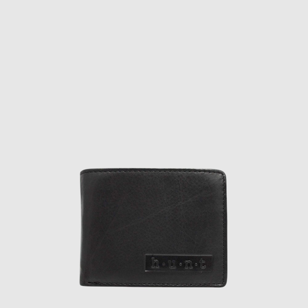 Portefeuille en cuir RFID à deux volets – Hunt