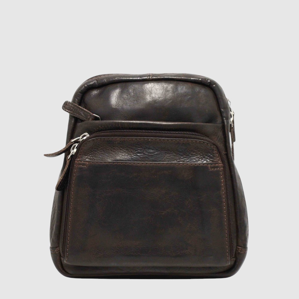 Petit sac à dos en cuir vintage - H.U.N.T