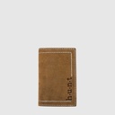 Porte-cartes en cuir naturel RFID – H.U.N.T