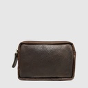 Double compartment leather pouch – h.u.n.t