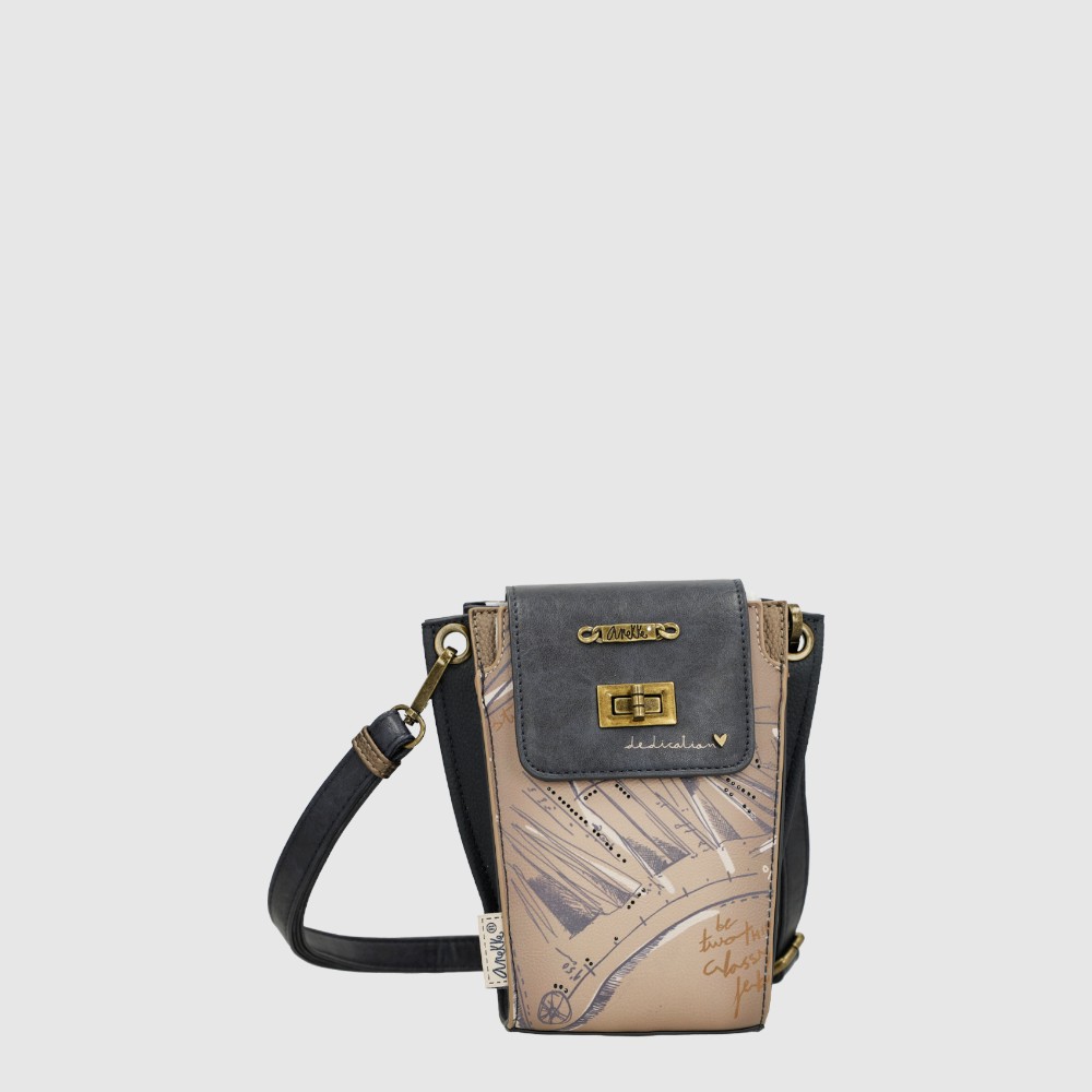 [150-41843-912-66] Petit sac à main à rabat avec bandoulière – Collection STUDIO – Anekke