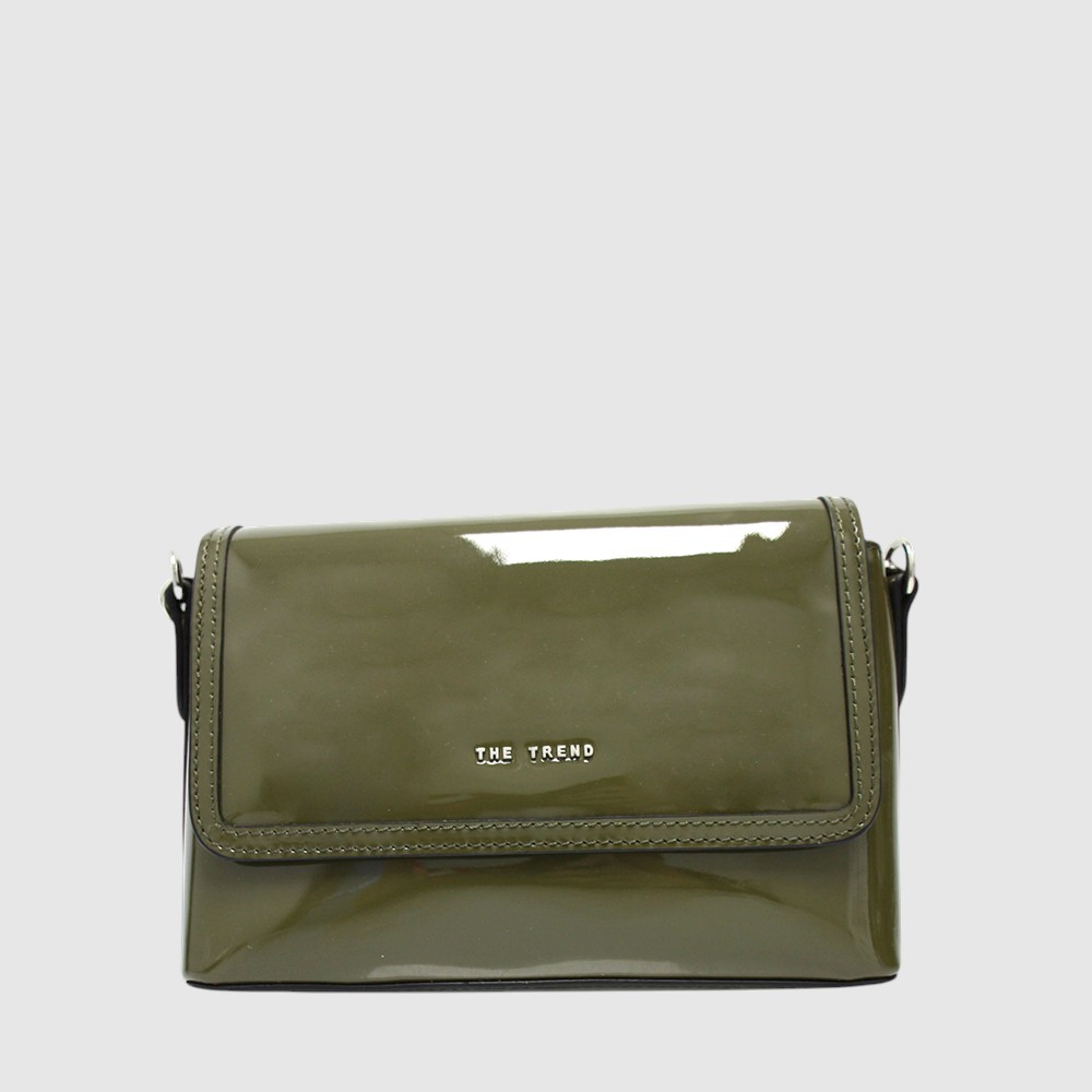 NAPLES - Sac à main en cuir verni – The Trend