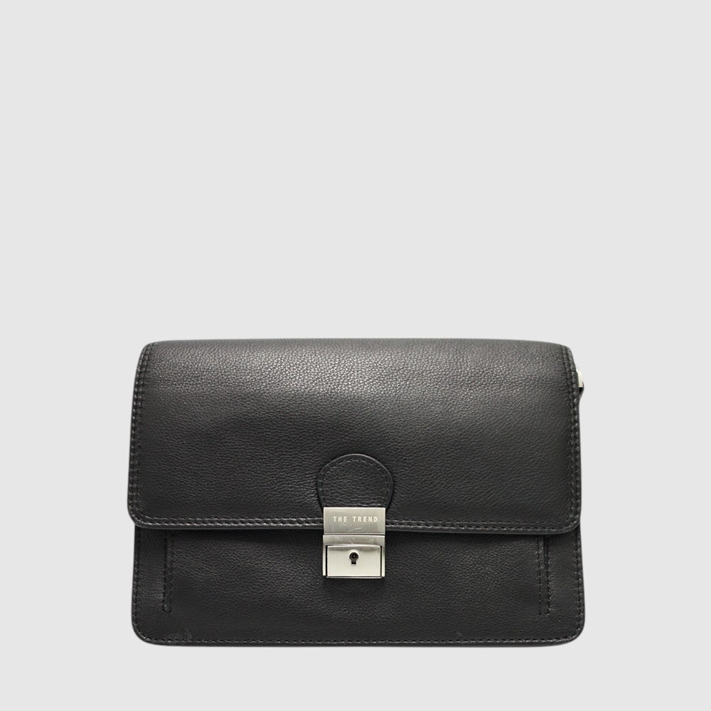 ANZIO - Double compartment leather handbag – The Trend