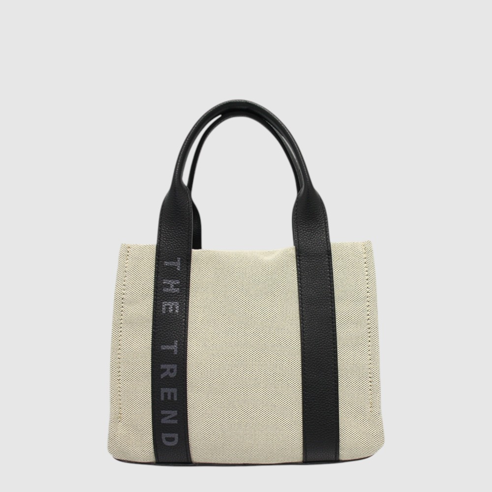 PIPERITA - Sac à main canevas et cuir - The Trend