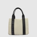 PIPERITA - Sac à main canevas et cuir - The Trend