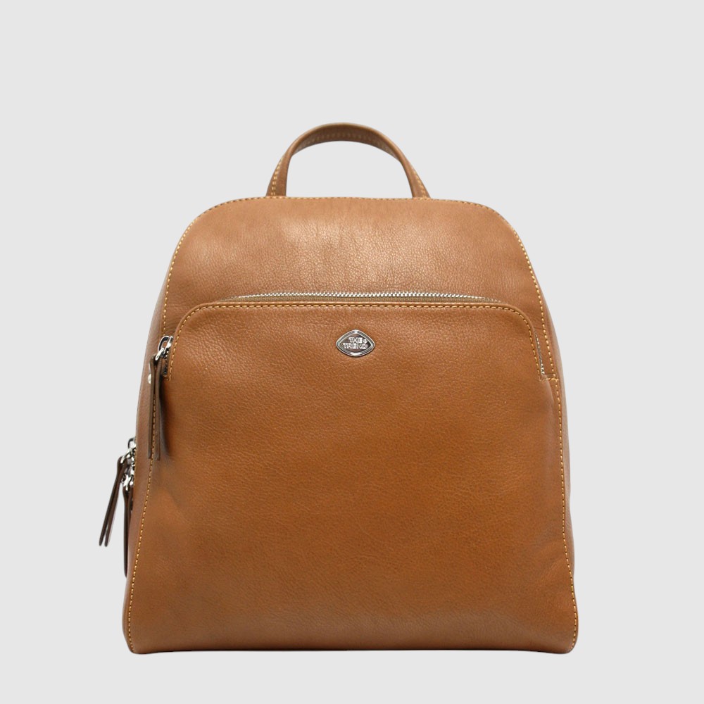 Sac à dos en cuir à grande ouverture – The Trend