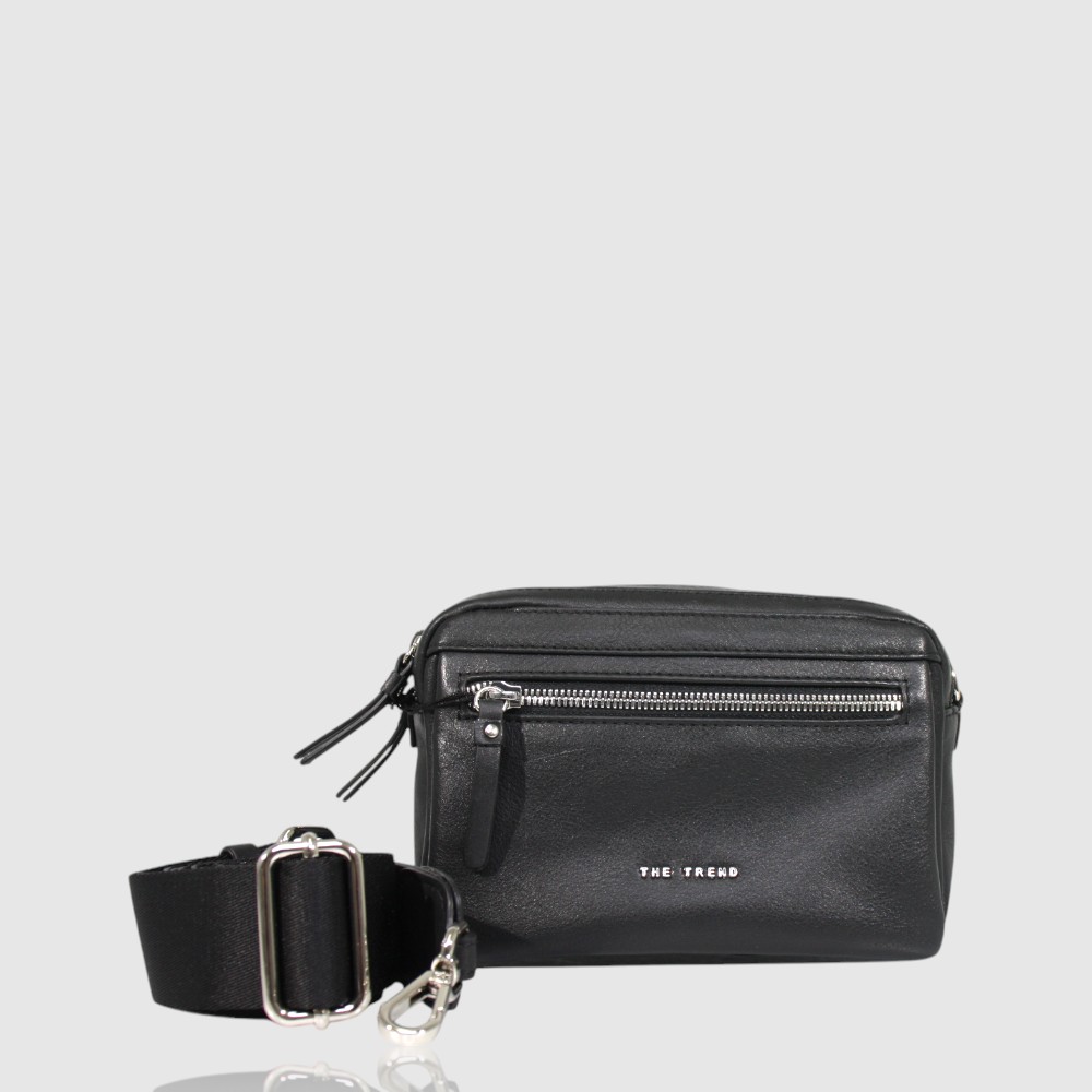 [155-583539-80] SAC A MAIN CUIR THE TREND (NOIR)