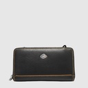 Portefeuille long à bandoulière en cuir RFID - The Trend