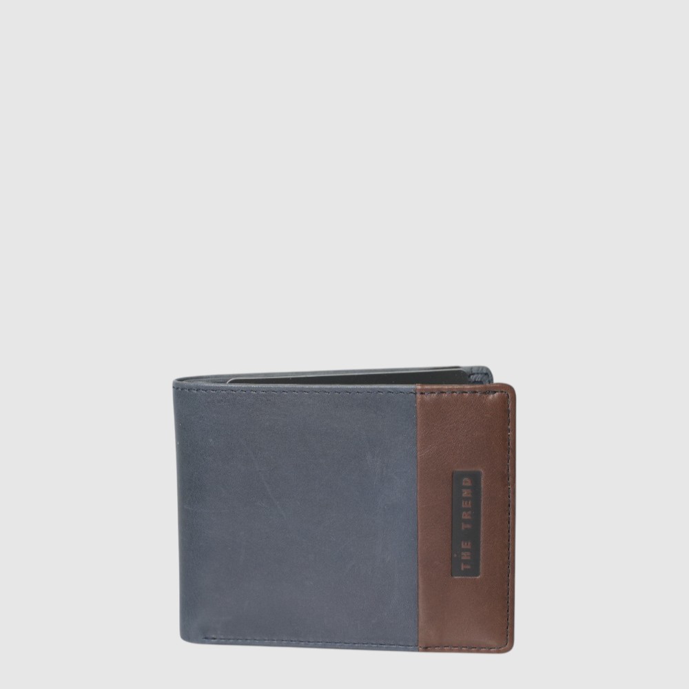 Portefeuille en cuir RFID à deux volets -The Trend