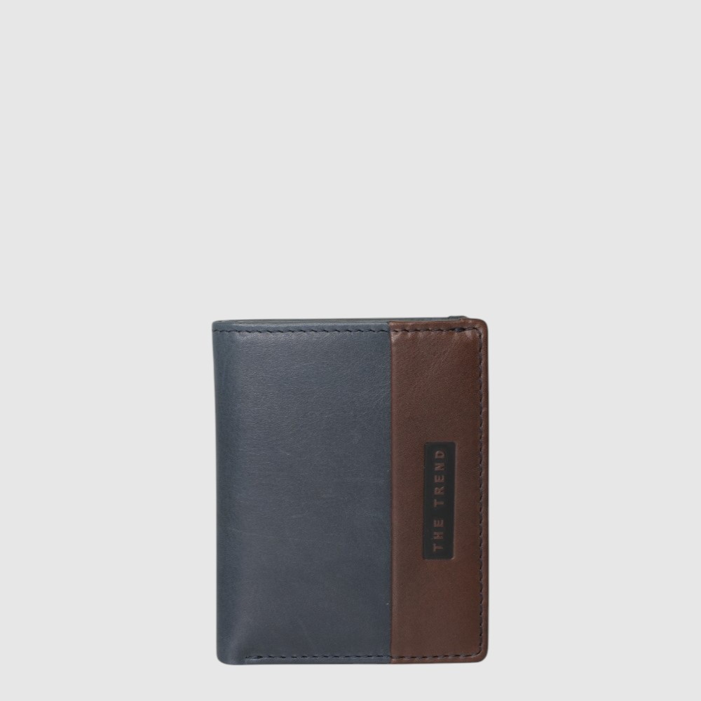 [155-6057387-66] Portefeuille en cuir RFID à deux volets -The Trend