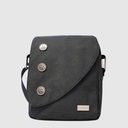 Sac à bandoulière à 3 boutons en nylon - Urbani