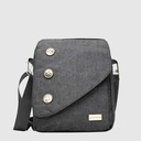 Sac à bandoulière à 3 boutons en nylon - Urbani