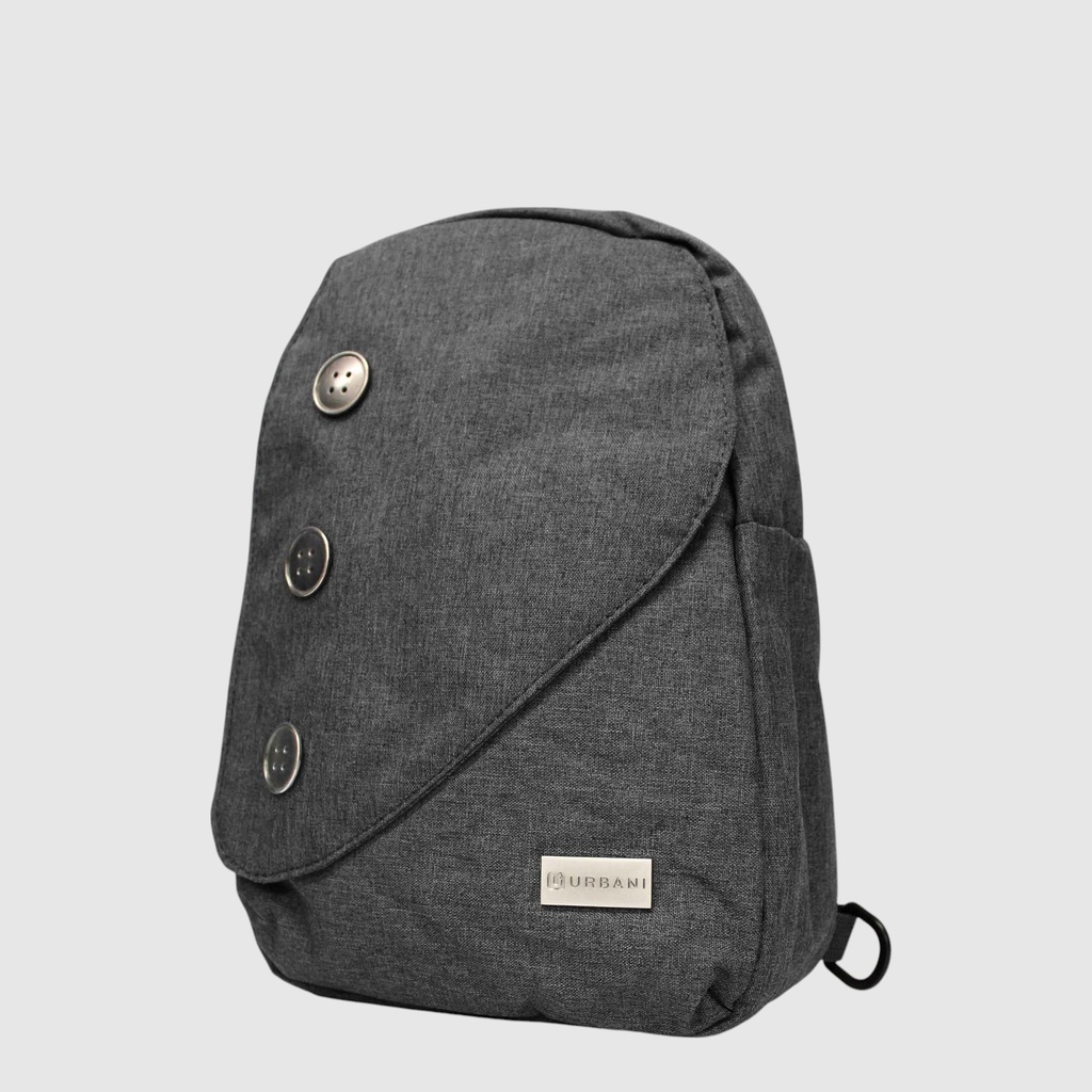 Urbani 3-button nylon single-strap bag