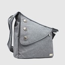 Sac à bandoulière à double compartiment à 3 boutons en nylon - Urbani
