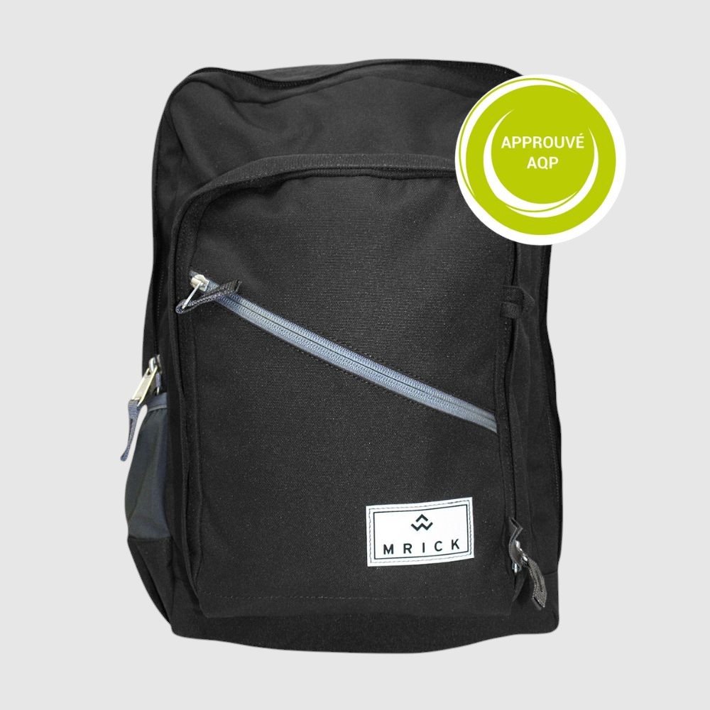 [127-RM4238-80] SAC DOS POCHETTE AVANT MRICK (NOIR)