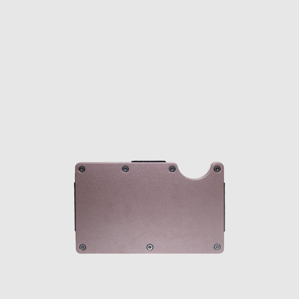 Porte-cartes en aluminium RFID avec élastique et clip à billet – MAT