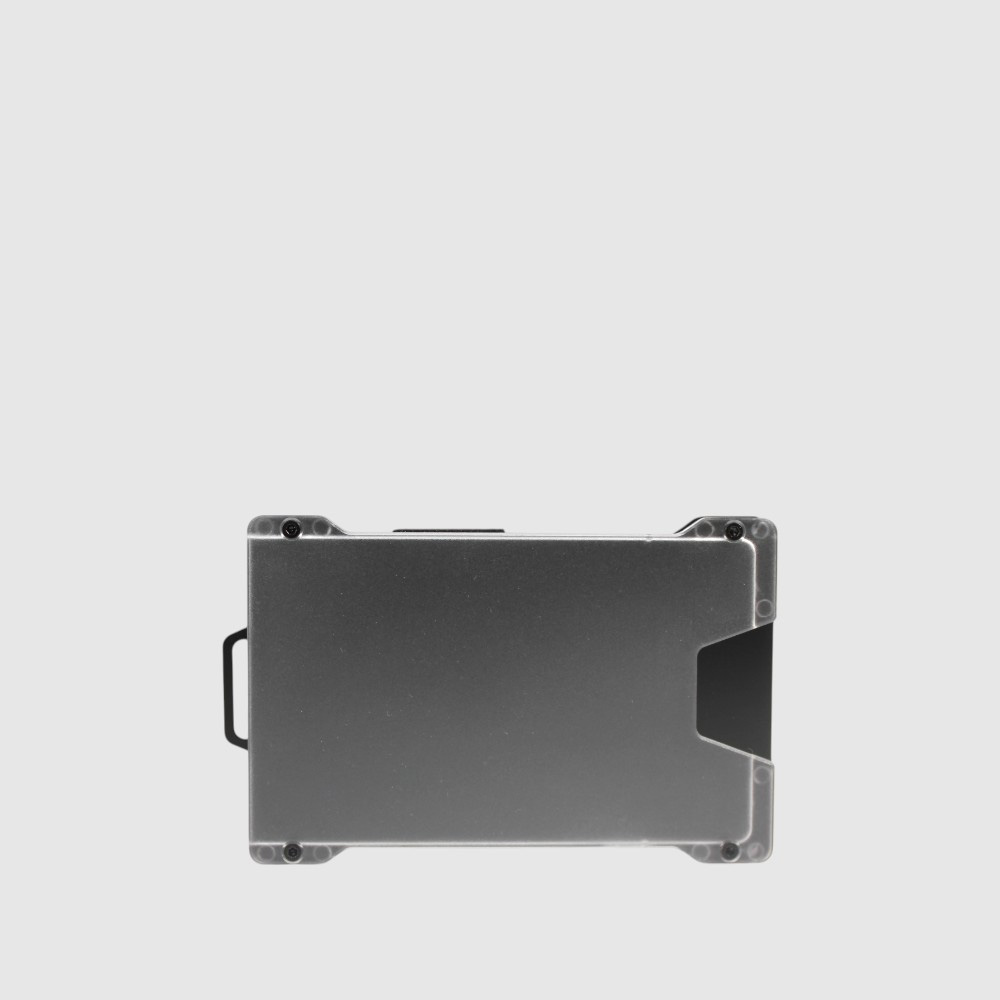 Porte-cartes RFID en aluminium avec fenêtre et clip à billet – MAT