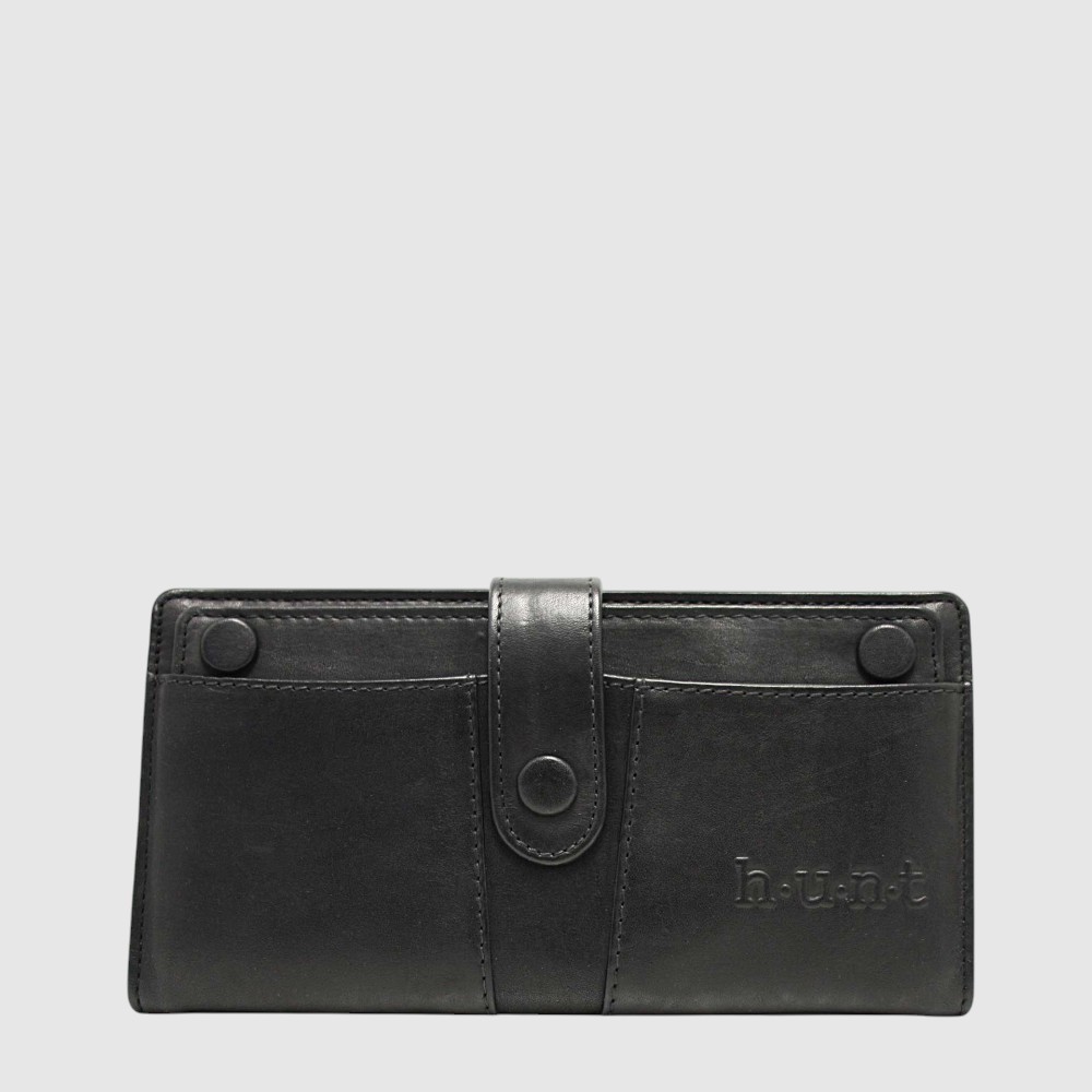 [133-HU220340-80] PORTEFEUILLE LONG CUIR P-CARTE (NOIR)