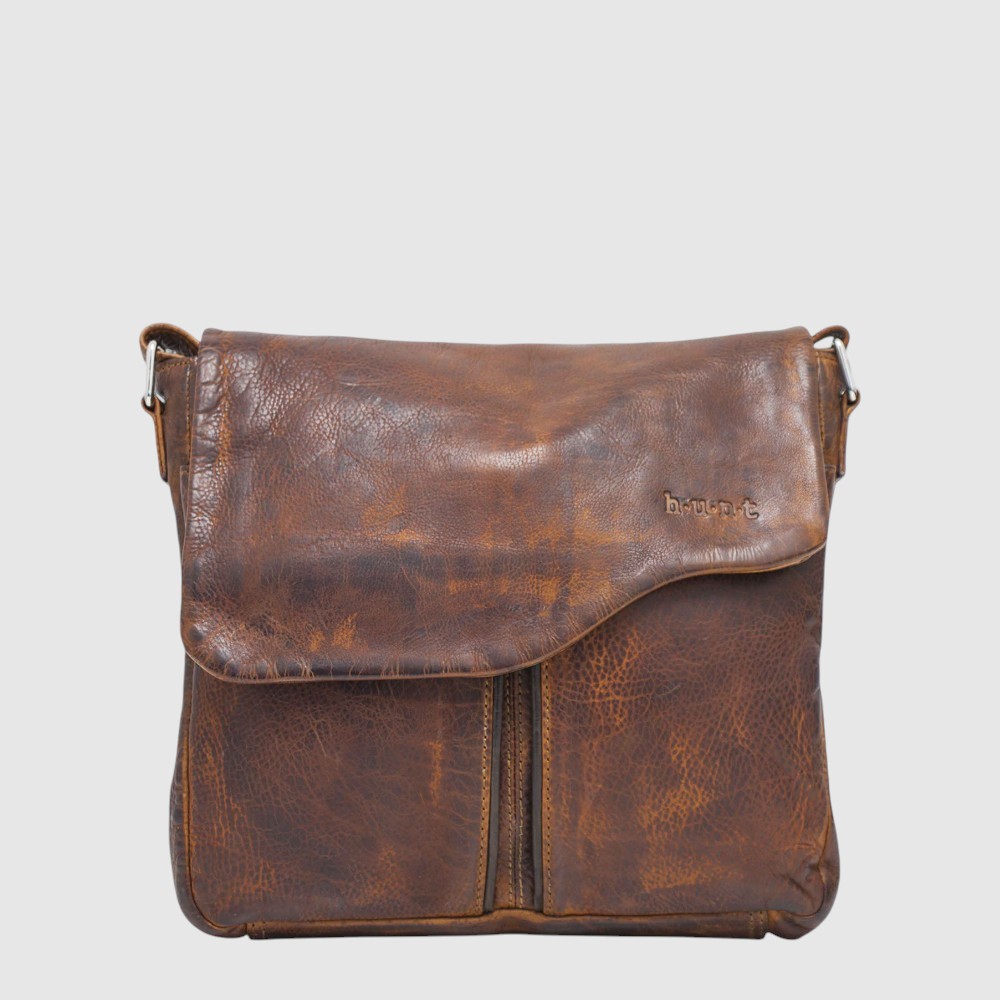 SAC A MAIN RABAT BAND.CUIR HUN