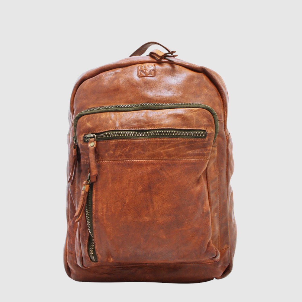Grand sac à dos en cuir – H.U.N.T