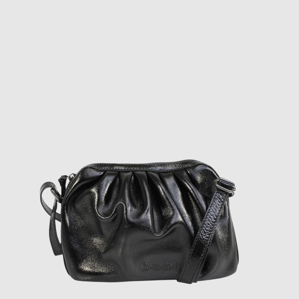 SAC A MAIN MÉTALLIQUE CUIR HUN