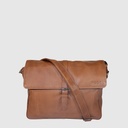 Sac messager en cuir avec rabat – H.U.N.T