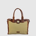 Canvas and leather document holder with laptop compartment – ??H.U.N.T