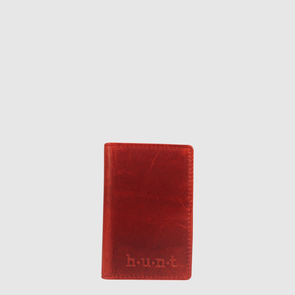 Porte-cartes vertical en cuir RFID – H.U.N.T