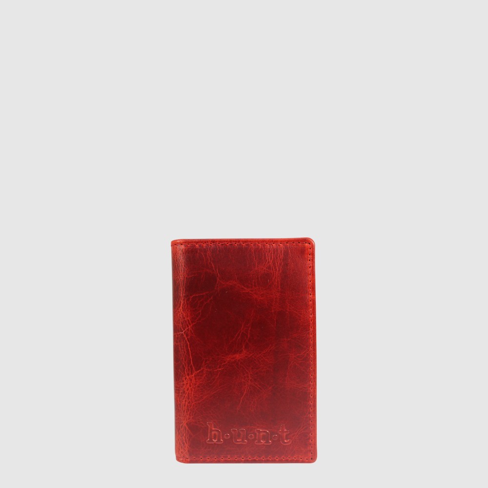 Porte-cartes vertical en cuir RFID – H.U.N.T
