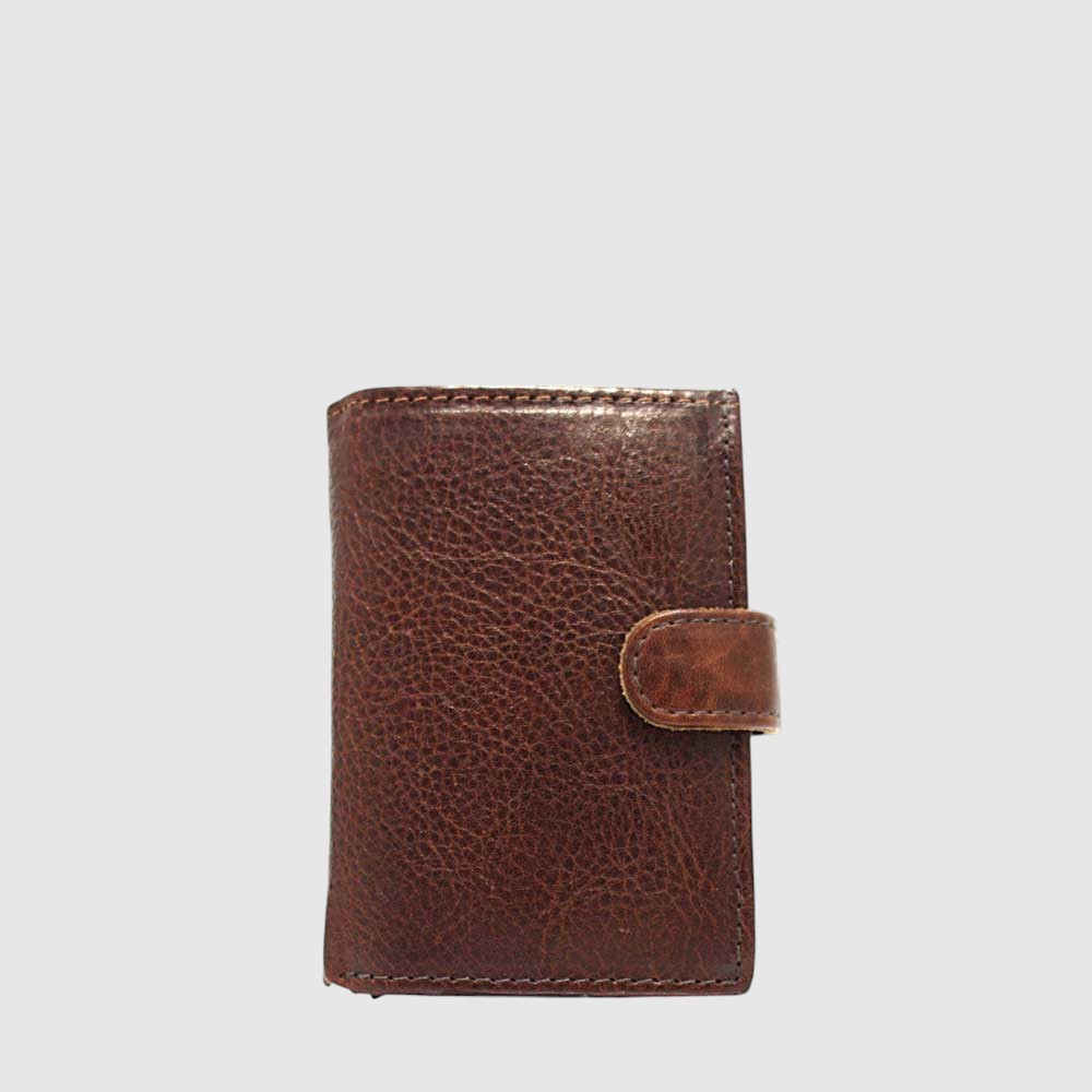 Porte-cartes en aluminium et cuir RFID – Hunt