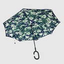 Parapluie long réversible 2 toiles avec imprimé - MAT