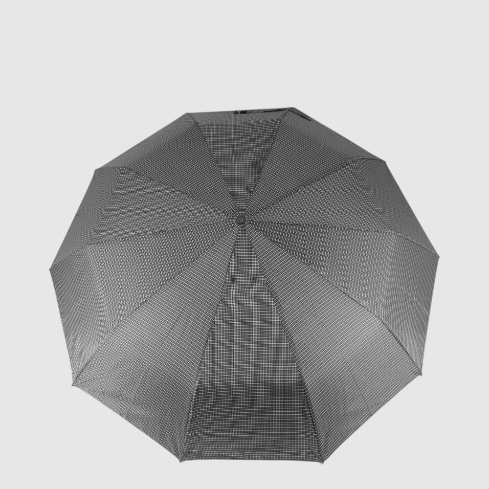 Parapluie court automatique à motif à carreaux – MAT