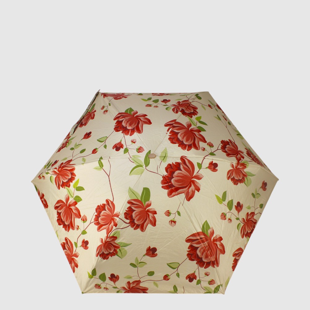 Mini parapluie fleuri compact avec pochette de transport – MAT