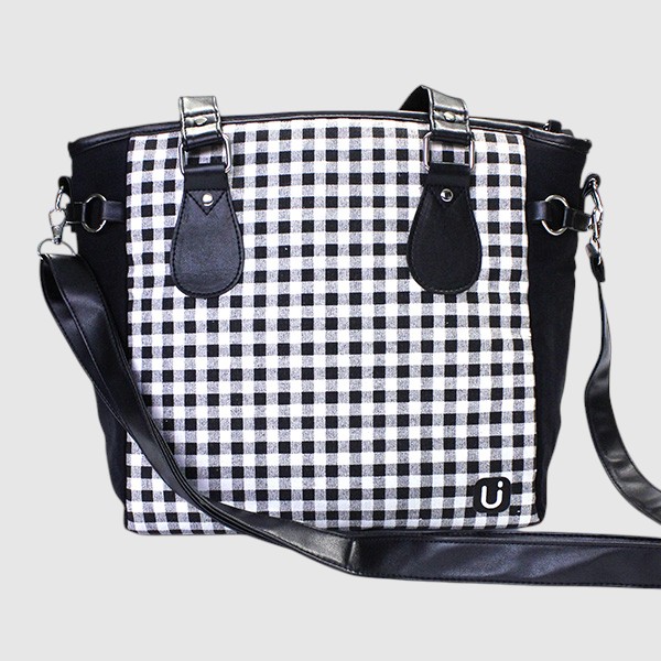 [141-MARY008-21] GD SAC A LUNCH 2 COUR+BAND (BLANC MULTI)