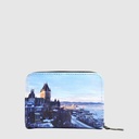 Accordion card holder in vegan leather with landscape print – ZAC