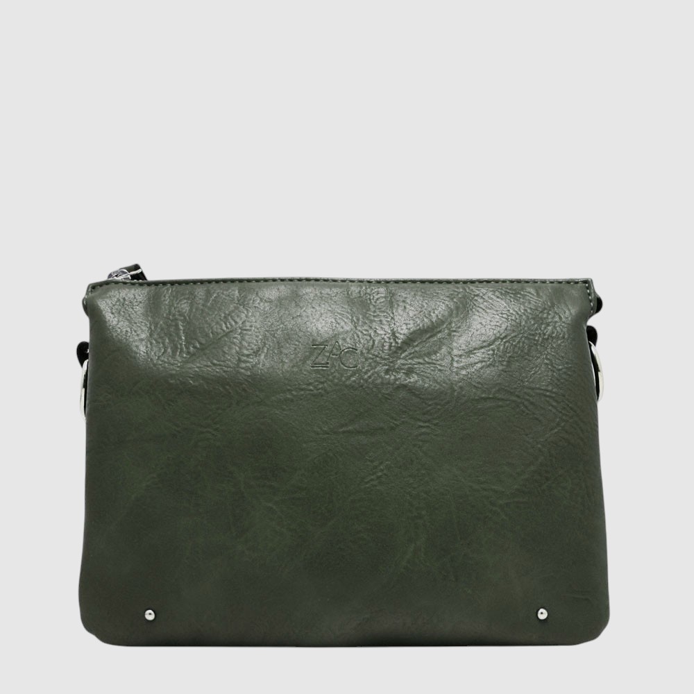 Sac à main triple compartiment en cuir végane – ZAC