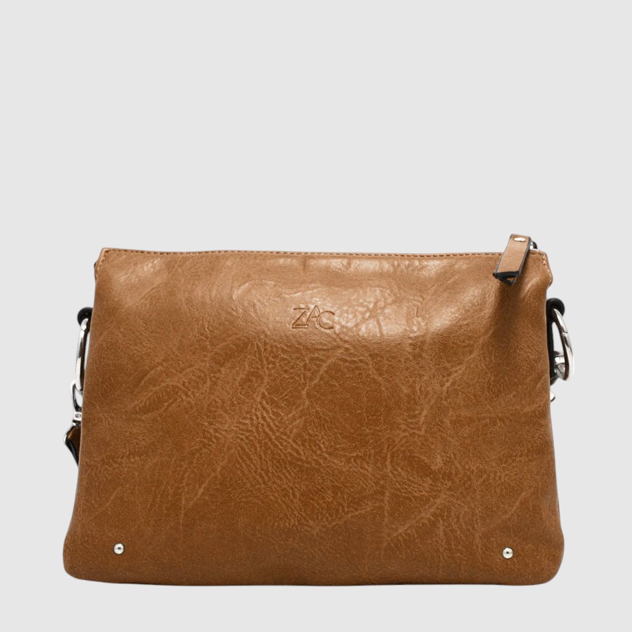 Sac à main triple compartiment en cuir végane – ZAC