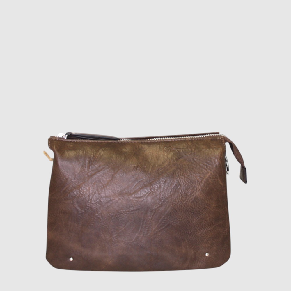 Sac à main triple compartiment en cuir végane – ZAC