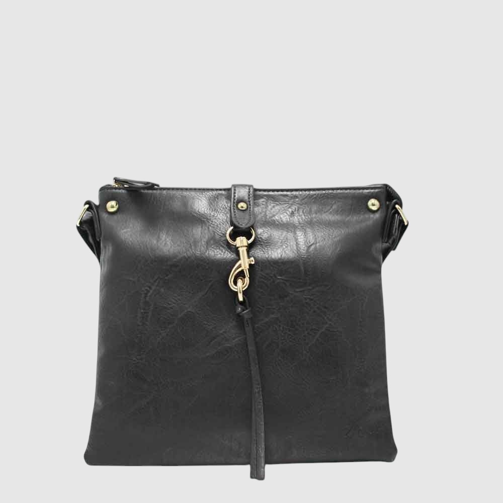 [148-CM29259A-80] Sac à main en cuir végane – ZAC (NOIR)