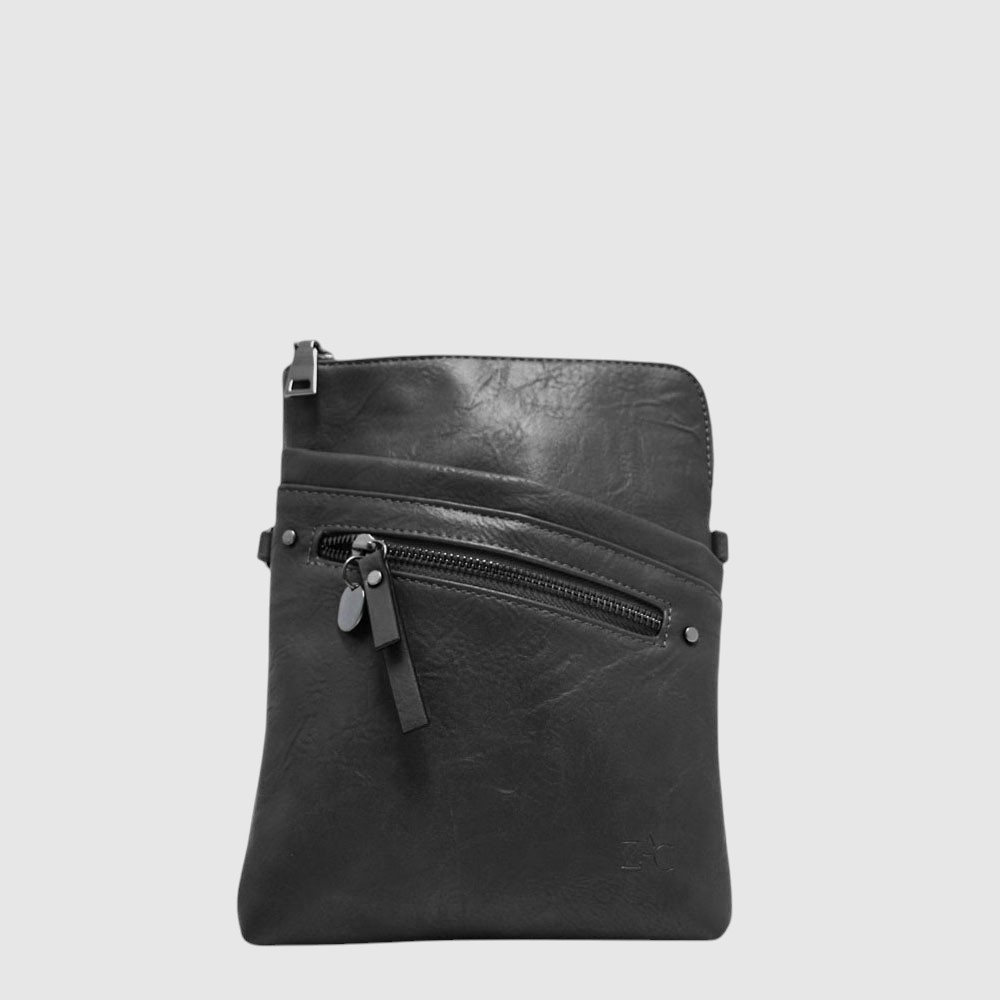 [148-CM29261-80] Petit sac à main bandoulière amovible – ZAC (NOIR)