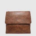 Double compartment vegan leather handbag – ZAC