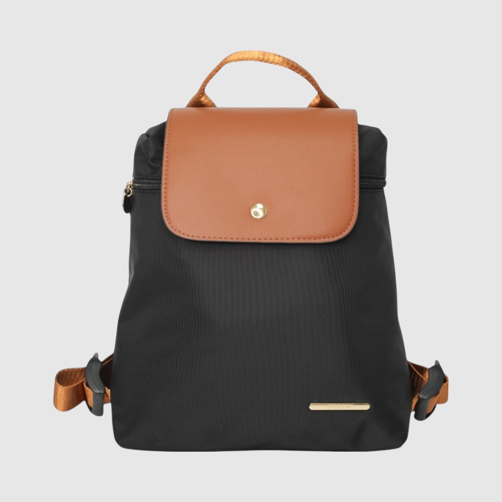 EMILIE - Sac à dos en nylon et cuir végane – URBANI