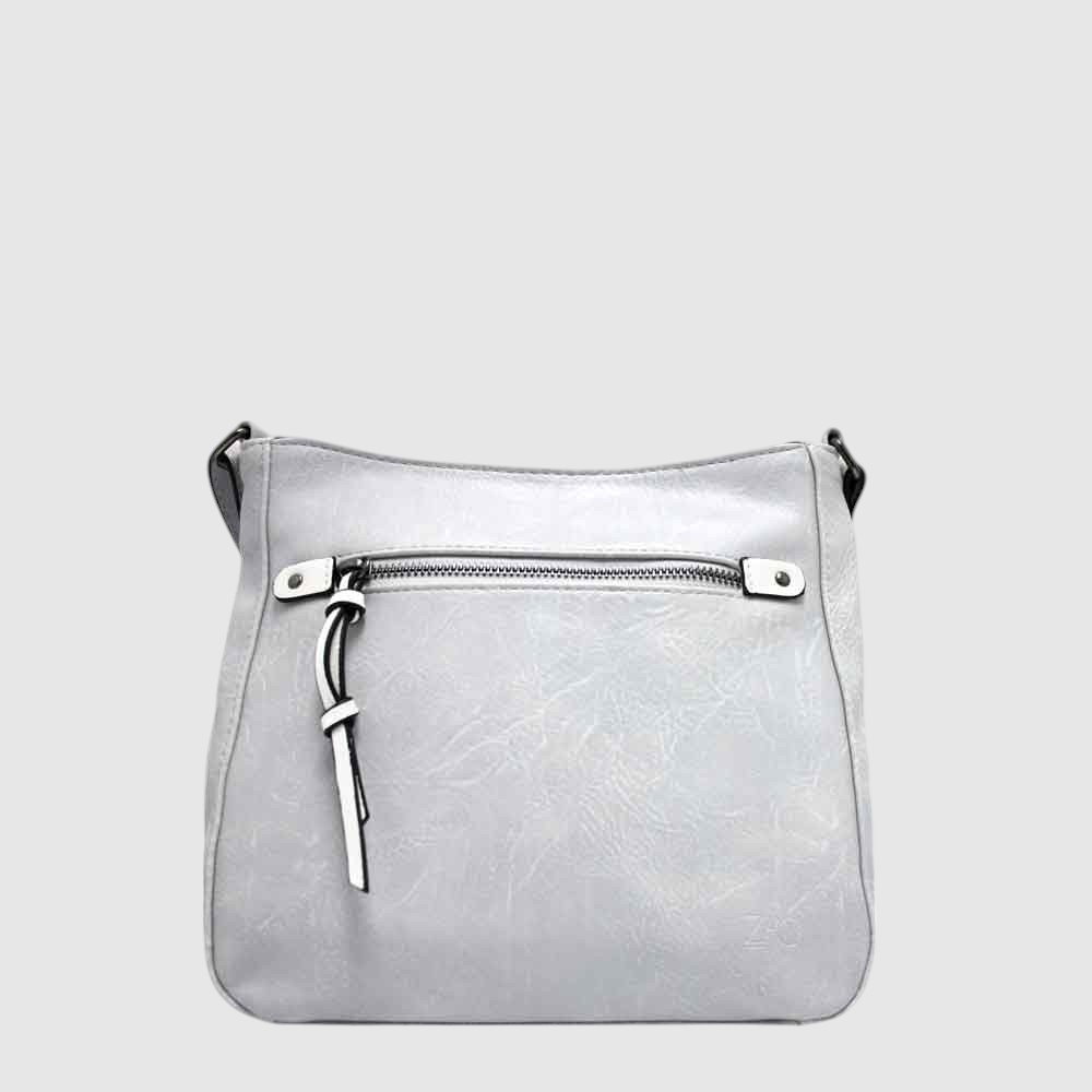 [148-CM30106C-21] SAC A MAIN ZAC POCHETTE AVANT (BLANC MULTI)