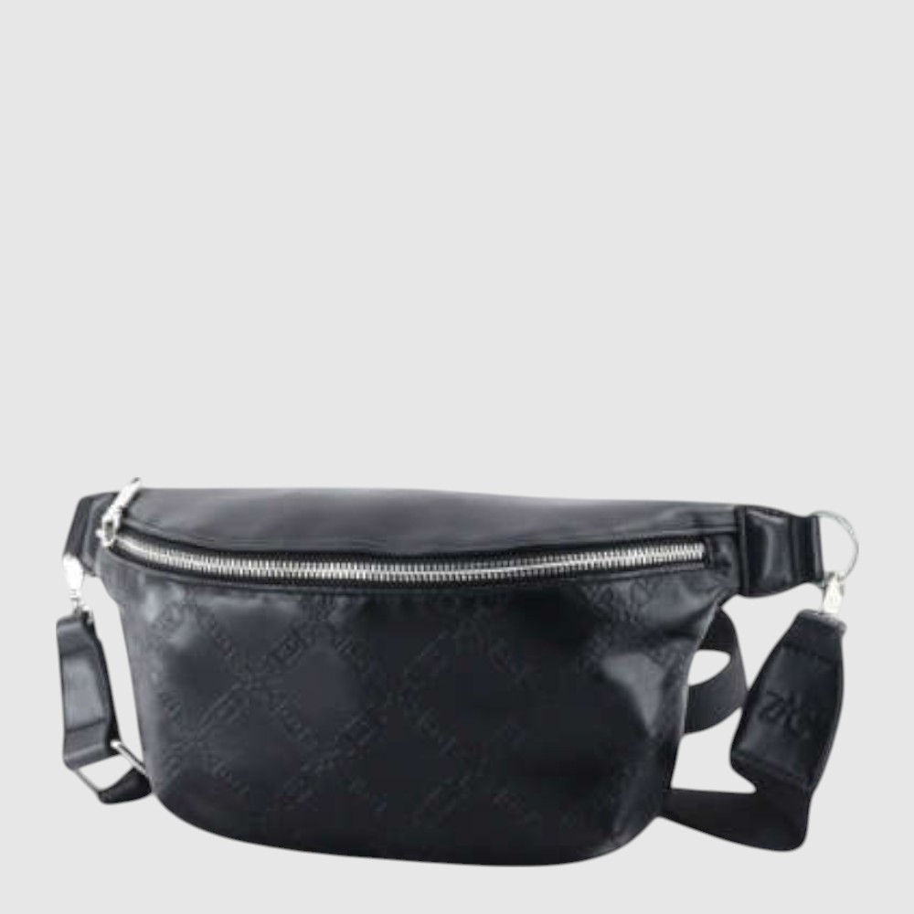 [148-CM30770G-80] JULIETTE - Sac de taille en cuir végane – ZAC (NOIR)