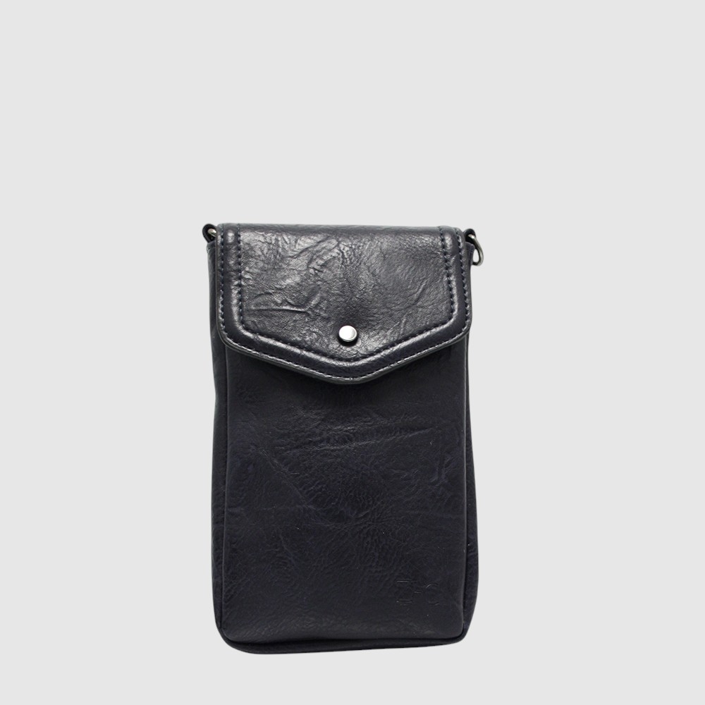 [148-CM32245E-80] POCHETTE COURROIE CELL CARTES (NOIR)