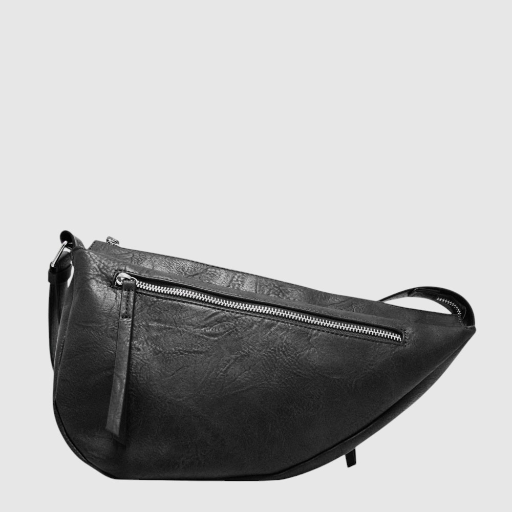 [148-CM33003B-80] DANY - Sac à main asymétrique – ZAC (NOIR)