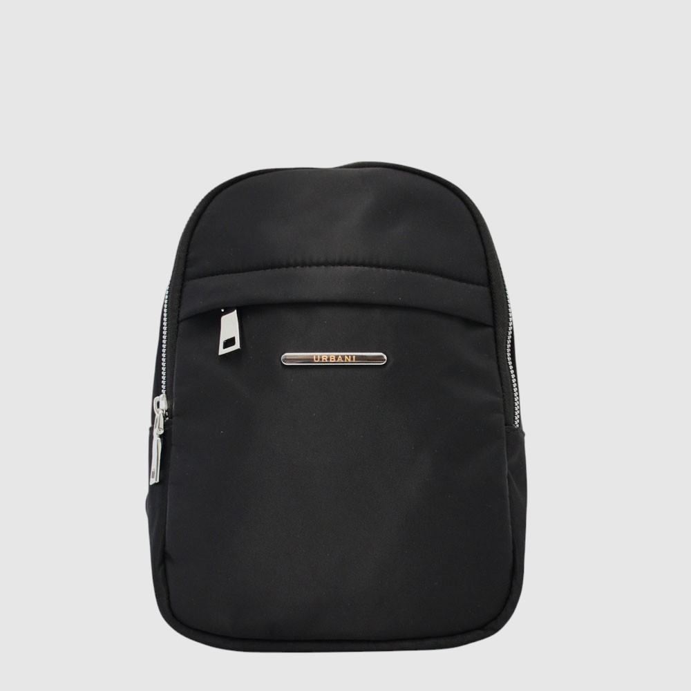 [148-CM33292-80] SANDY - Sac à dos monosangle en nylon – URBANI (NOIR)