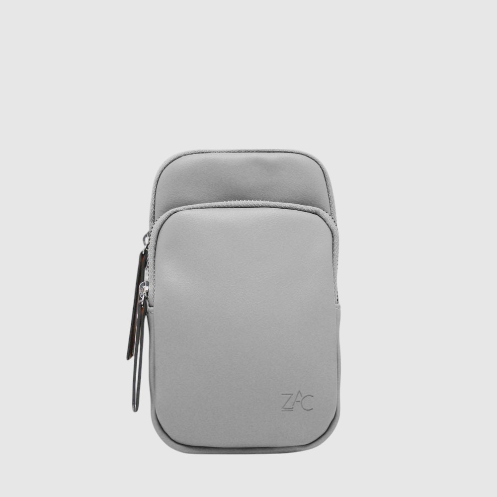 [148-CM33303-245] JANET - Petit sac à bandoulière – ZAC (GRIS PALE)